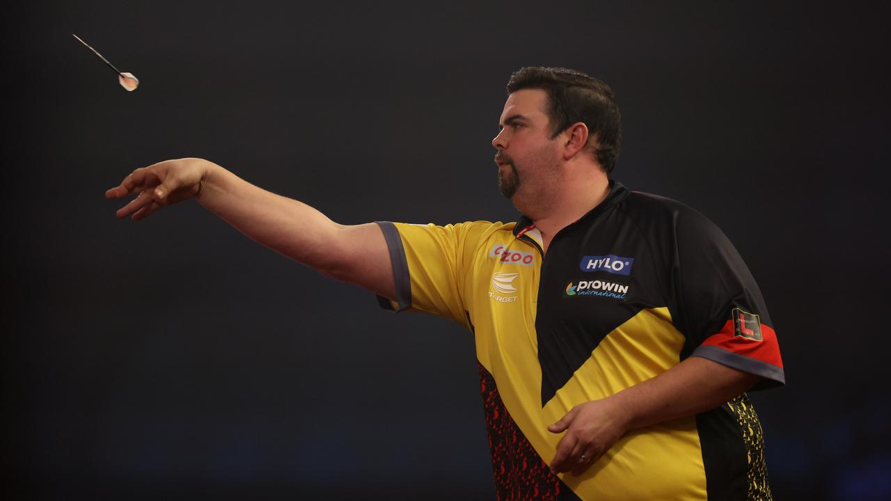 Gabriel Clemens bei den Cazoo World Darts Championships in London