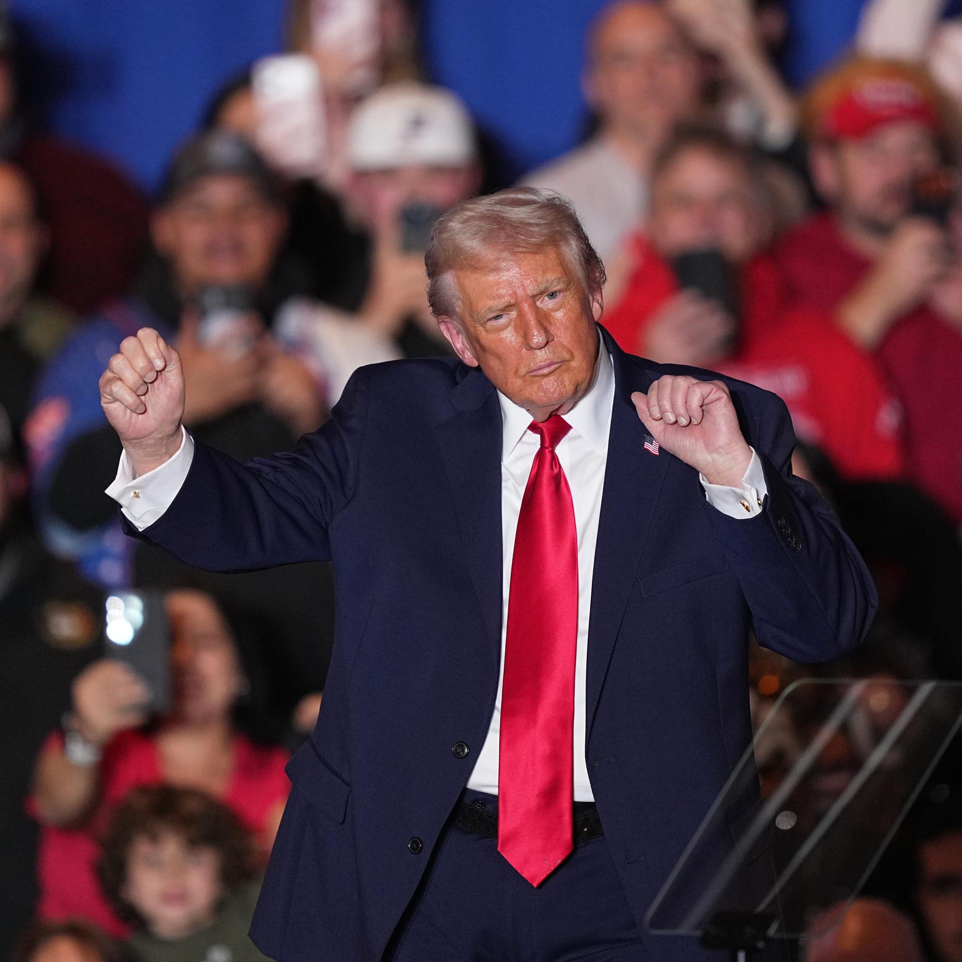 US-Präsident - Trump prahlt trotz sinkender Umfragewerte