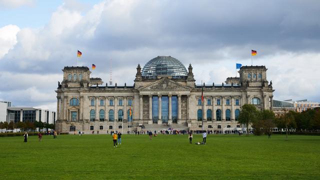 Das Reichstaggebäude in Berlin 