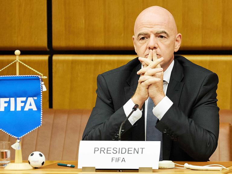 Der FIFA-Präsident Gianni Infantino