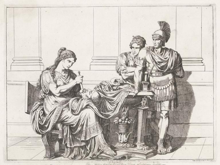 Fulvia mit dem Kopf von Cicero, Bartolomeo Pinelli, 1819