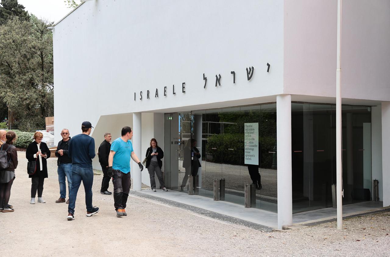 Der israelische Pavillon auf dem Biennale-Gelände in Venedig