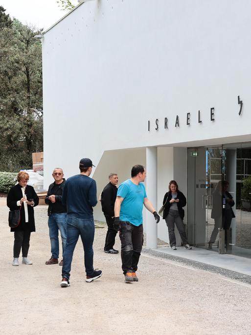 Der israelische Pavillon auf dem Biennale-Gelände in Venedig
