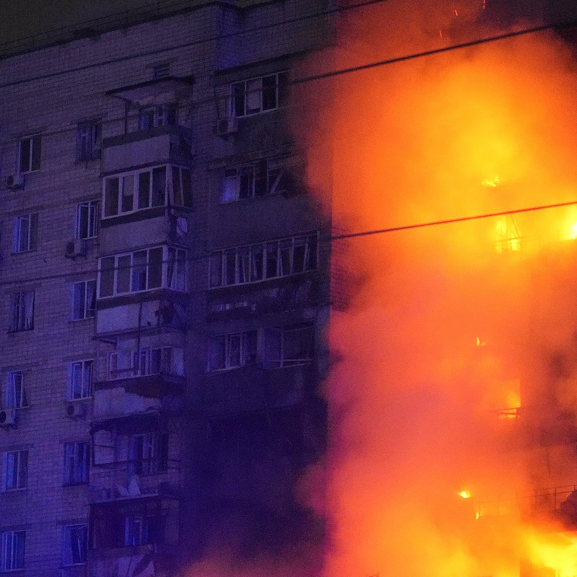 Krieg in der Ukraine - Kiew erneut mit Hunderten Drohnen und Raketen angegriffen