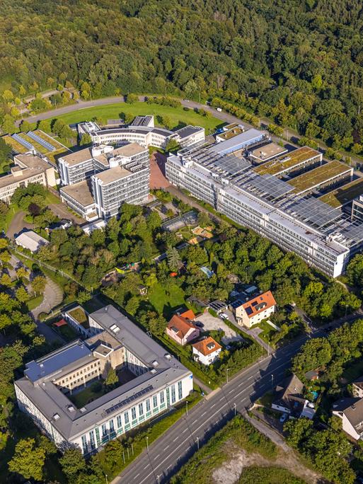 Luftbild der Fernuniversität Campus Hagen