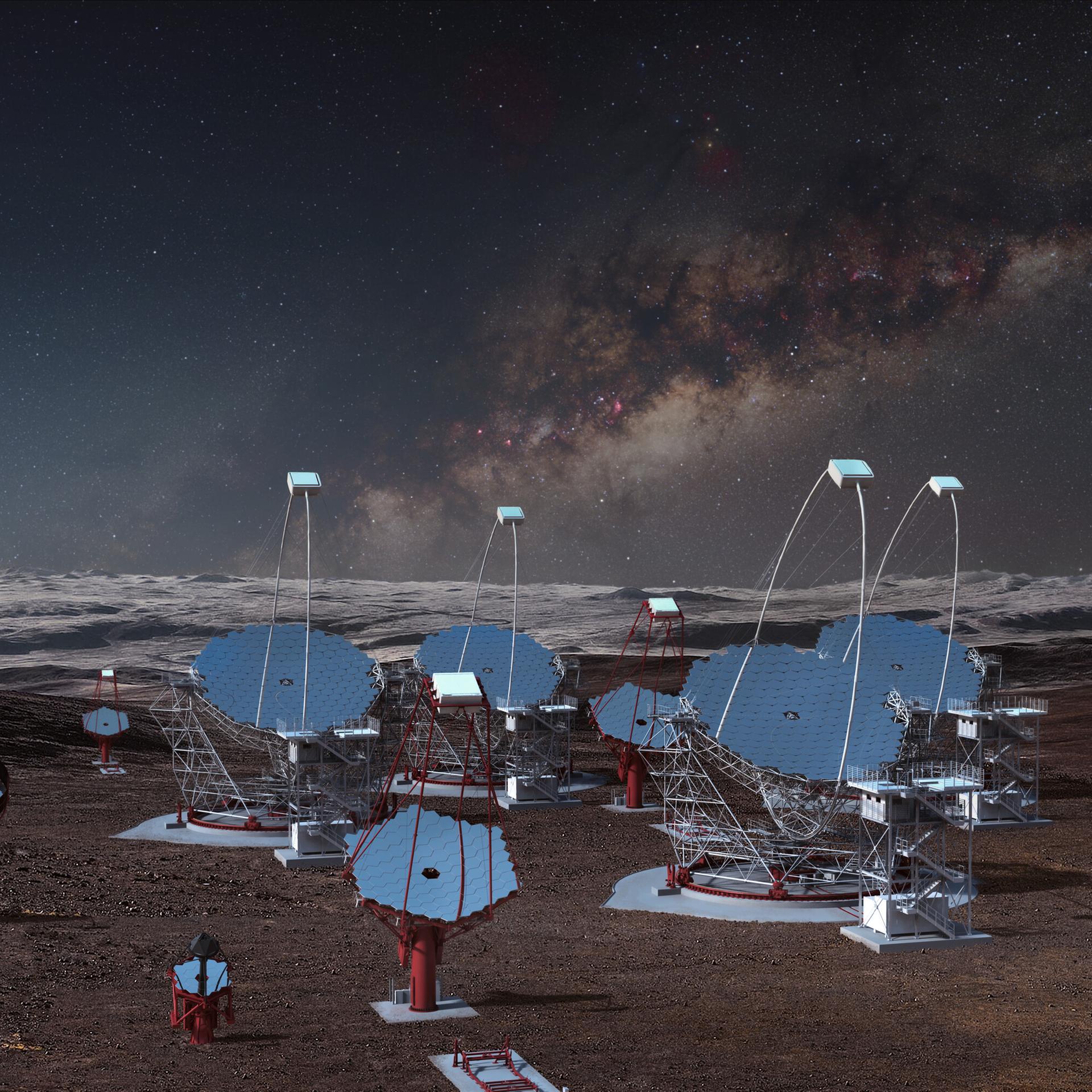 Energiereiches Licht - Gammastrahlen-Teleskope in der Atacama-Wüste