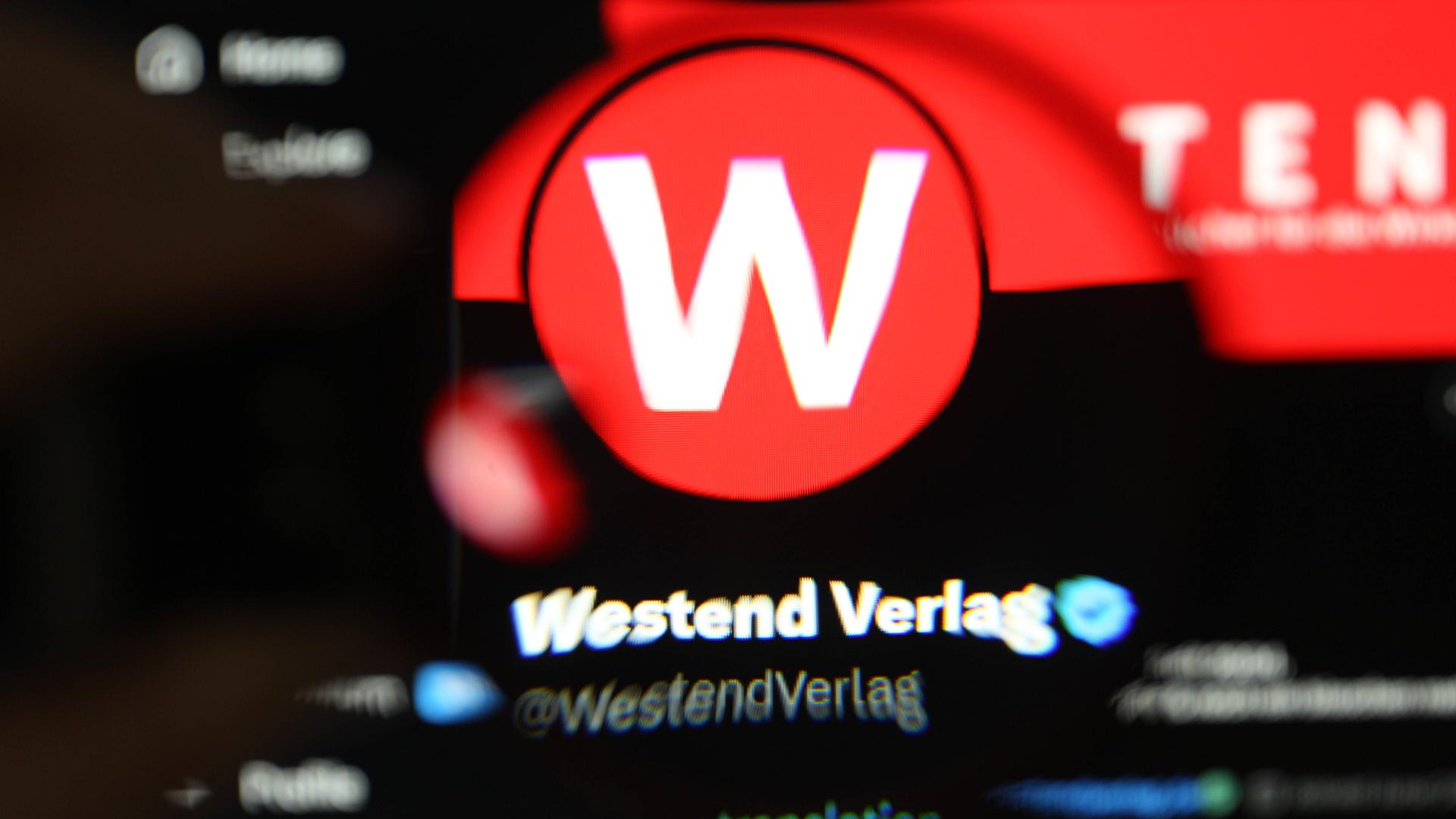 Der X-Account vom Westend Verlag mit dem Logo des Verlags 