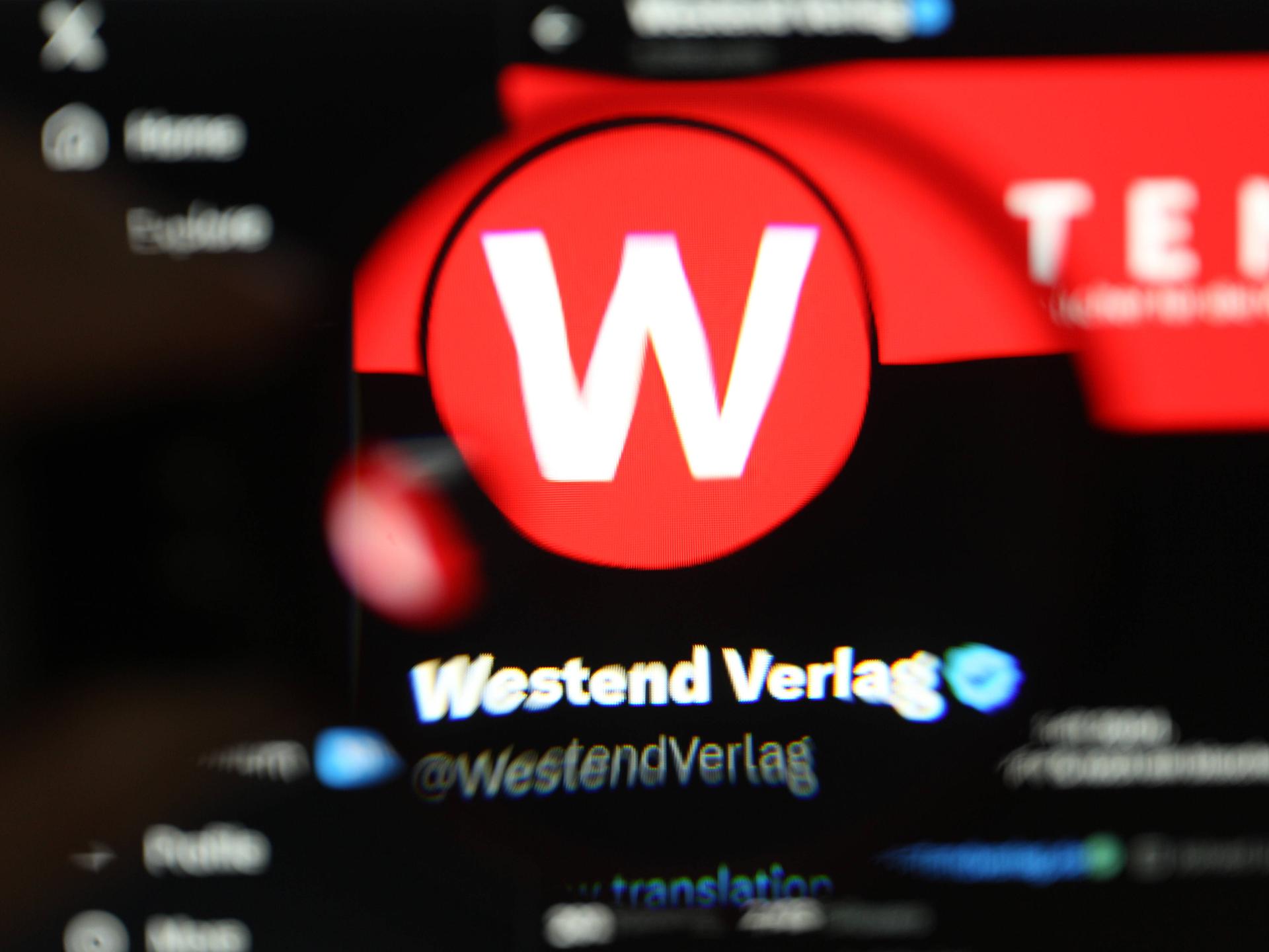 Der X-Account vom Westend Verlag mit dem Logo des Verlags 