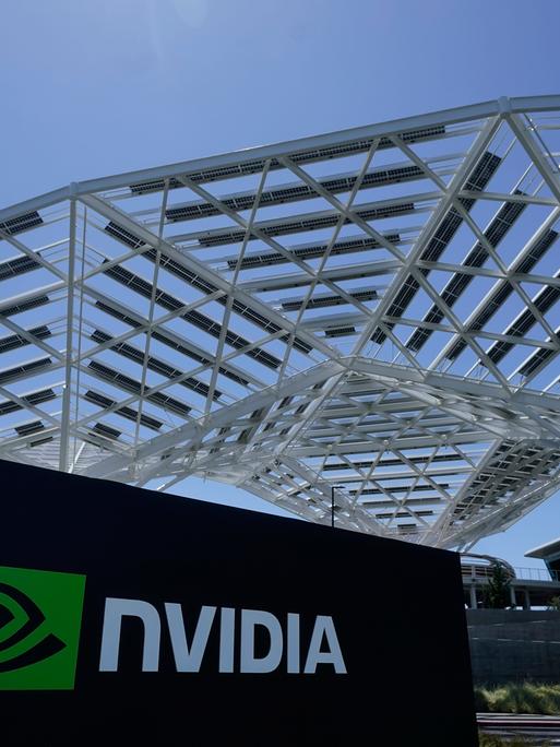 Ein Schild der Nvidia Corporation ist in Santa Clara, Kalifornien, am Mittwoch, 31. Mai 2023, zu sehen.