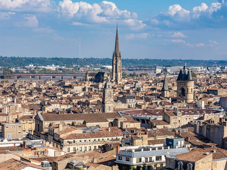 Blick über die Altstadt von Bordeaux