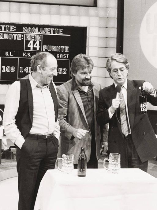 "Wetten, dass..?" am 09.02.1985 mit Dieter Hallervorden, Jürgen von der Lippe und Frank Elstner