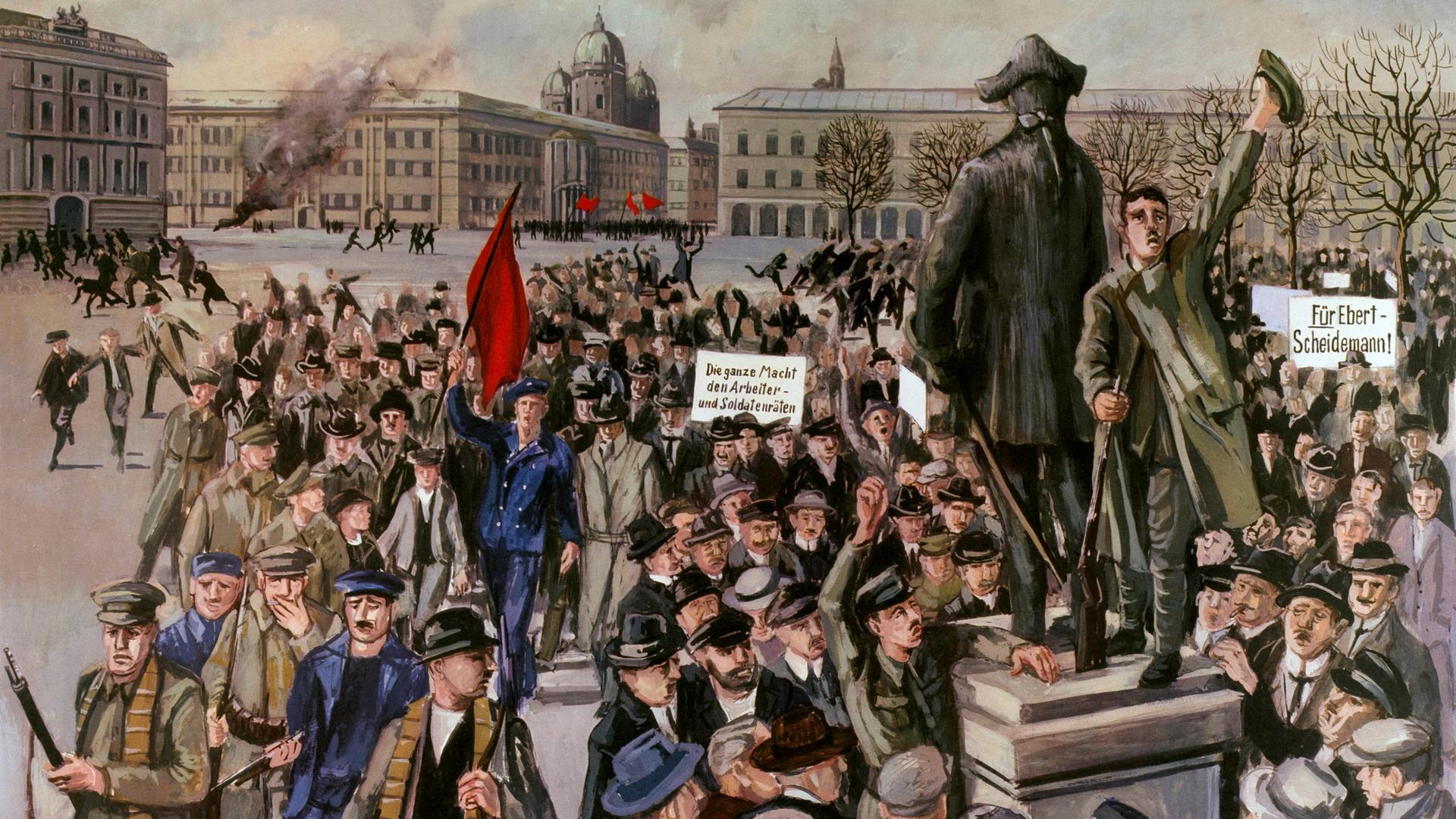 Schulwandbild zur Revolution 1918/19