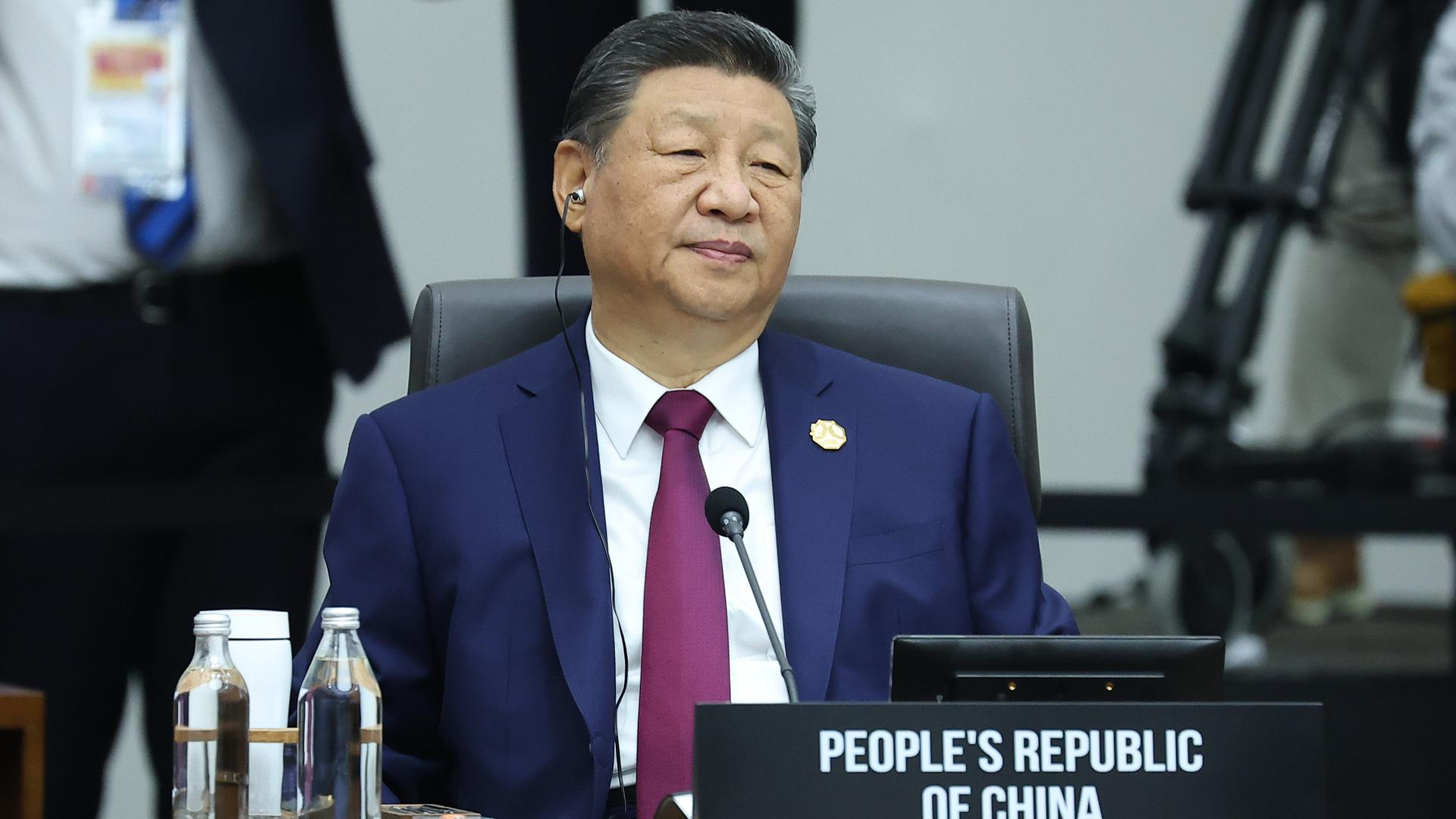 Chinas Staatschef Xi Jinping beim APEC-Gipfel in Südkorea Chinas Staatschef Xi Jinping beim APEC-Gipfel in Südkorea