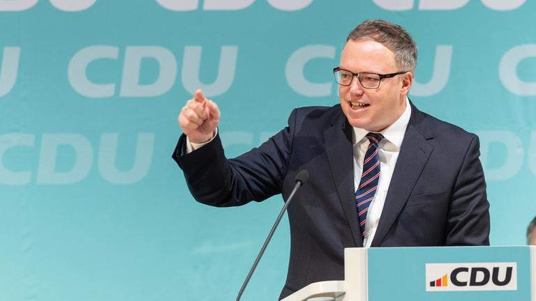 CDU-Landeschef Voigt im Vorfeld des Parteitages