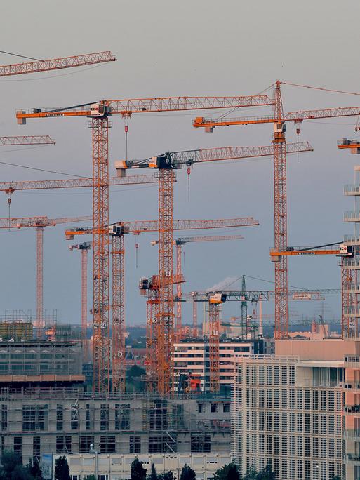 Hamburg: Baukräne bestimmen das Bild in der wachsenden Hafenstadt