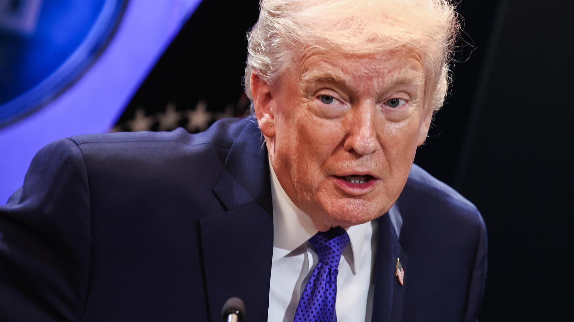 US-Präsident Donald Trump bei einer Pressekonferenz