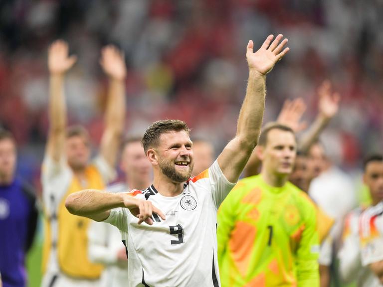 Fußball - Euro 2024 - Niclas Füllkrug freut sich nach dem 1:1 gegen die Schweiz