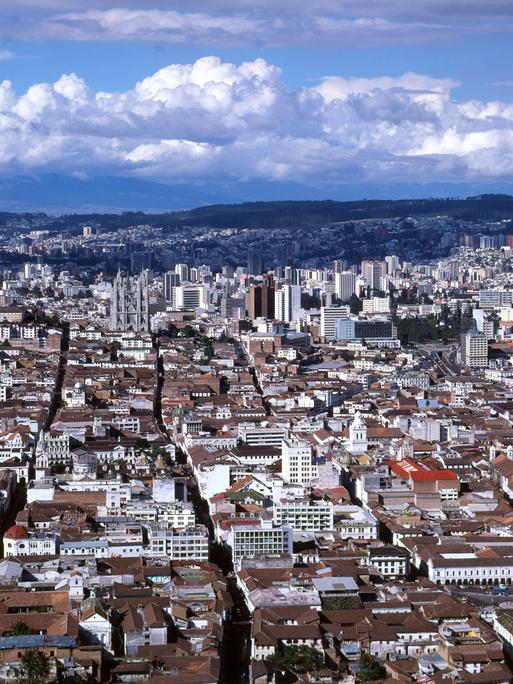 Panorama über Quito, Ecuador 