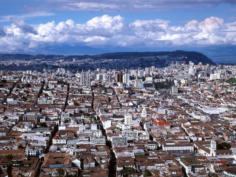Panorama über Quito, Ecuador 