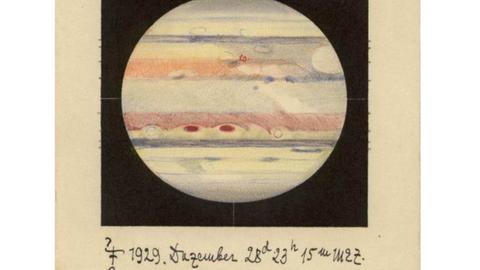 Eine der herausragend guten Jupiter-Zeichnungen des Künstlers Walther Löbering (1885-1969) 