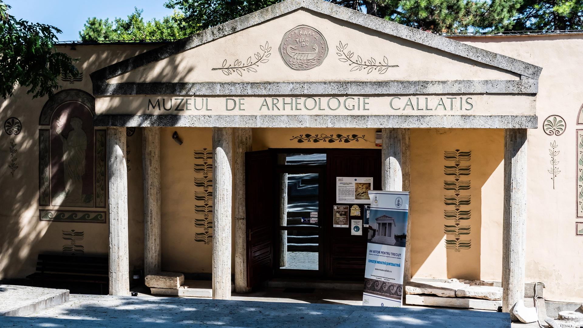 Der Eingang des Museums für Antike Callatis in Rumänien Der Eingang des Museums für Antike Callatis in Rumänien