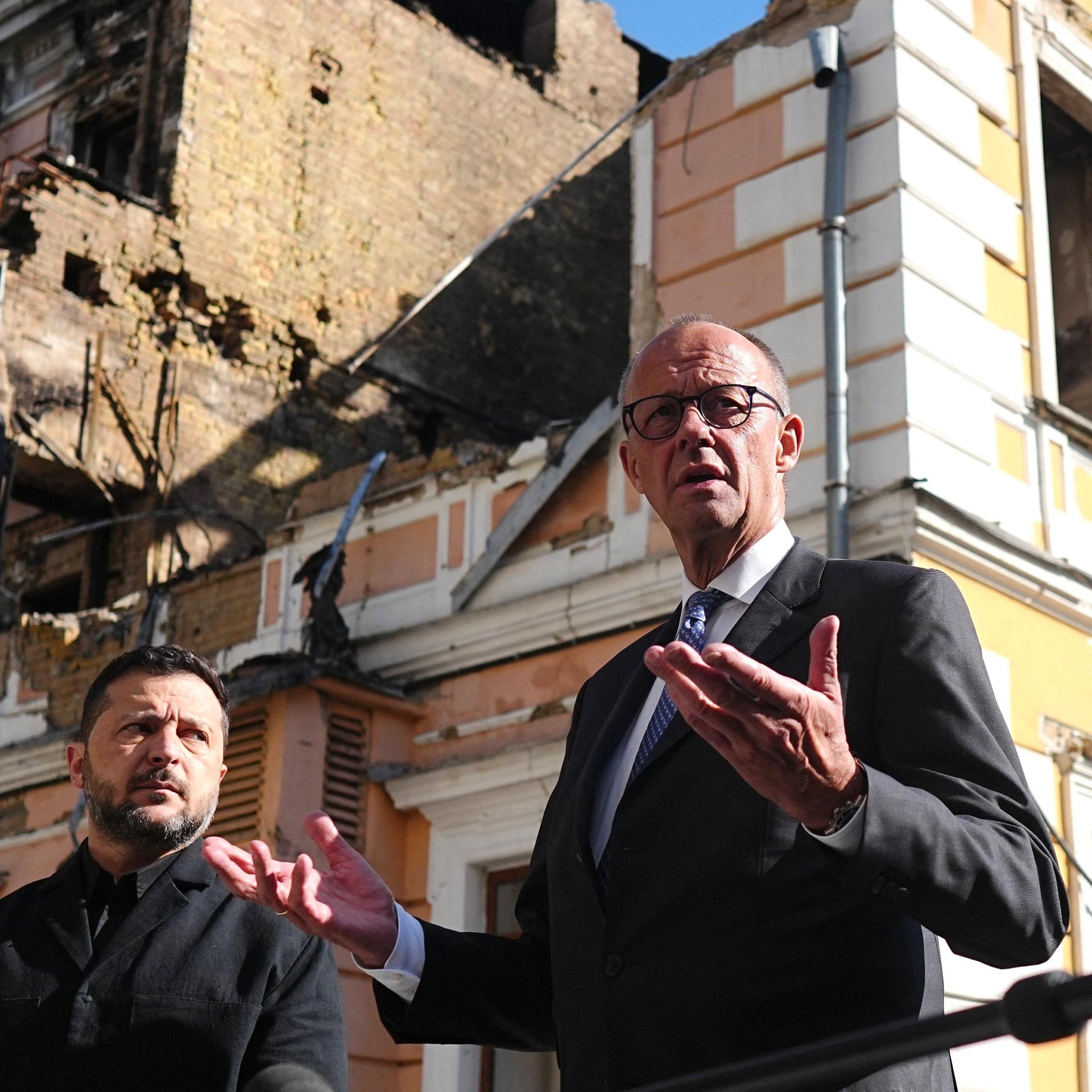 Merz in der Ukraine - Es geht um mehr als Geld für Waffen und Energie