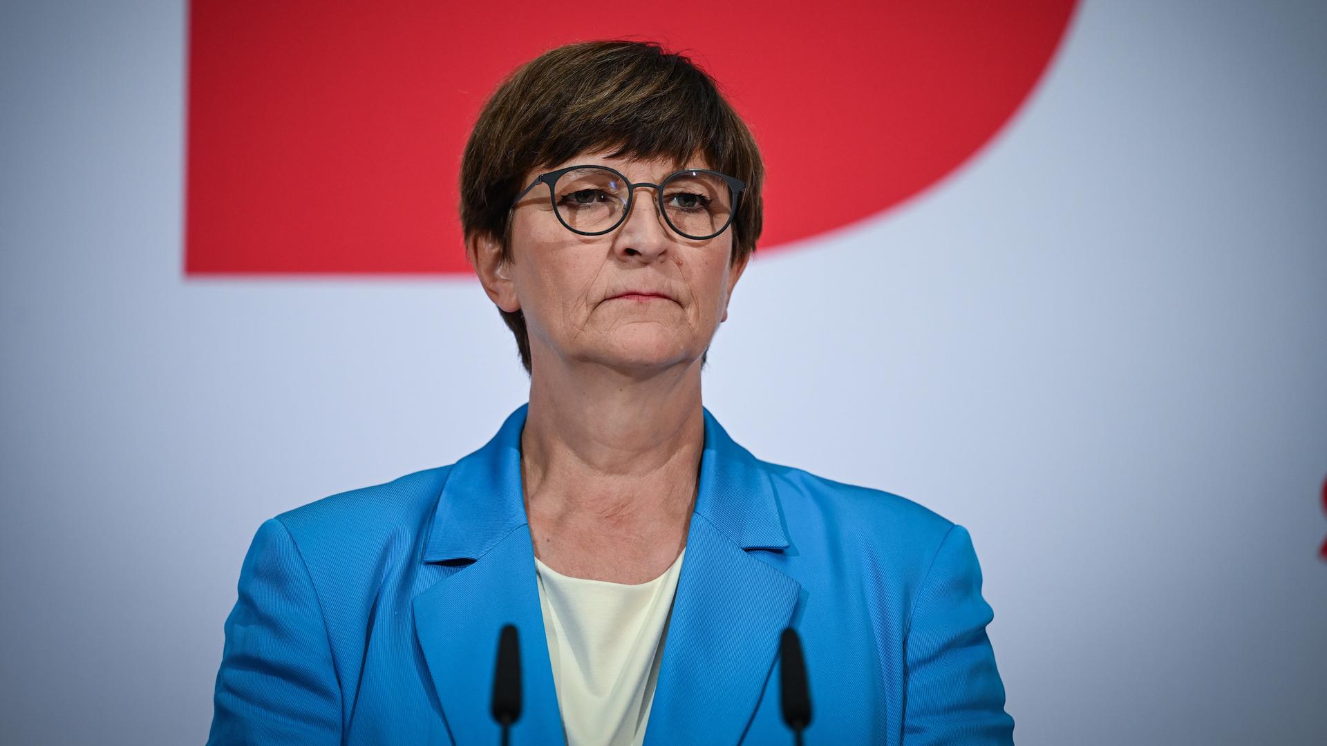 Die SPD-Bundesvorsitzende Saskia Esken