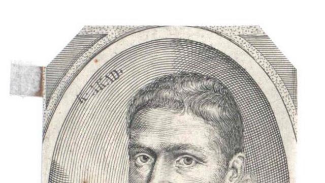 Stich eines Porträts des niederländischen Astronomen und Mathematikers Willebrord Snellius.