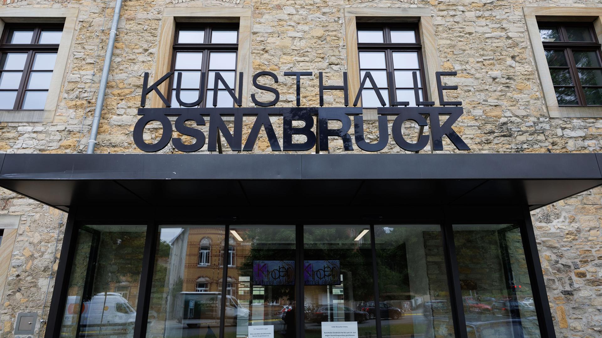 Blick auf den Eingang der Kunsthalle Osnabrück. Blick auf den Eingang der Kunsthalle Osnabrück.