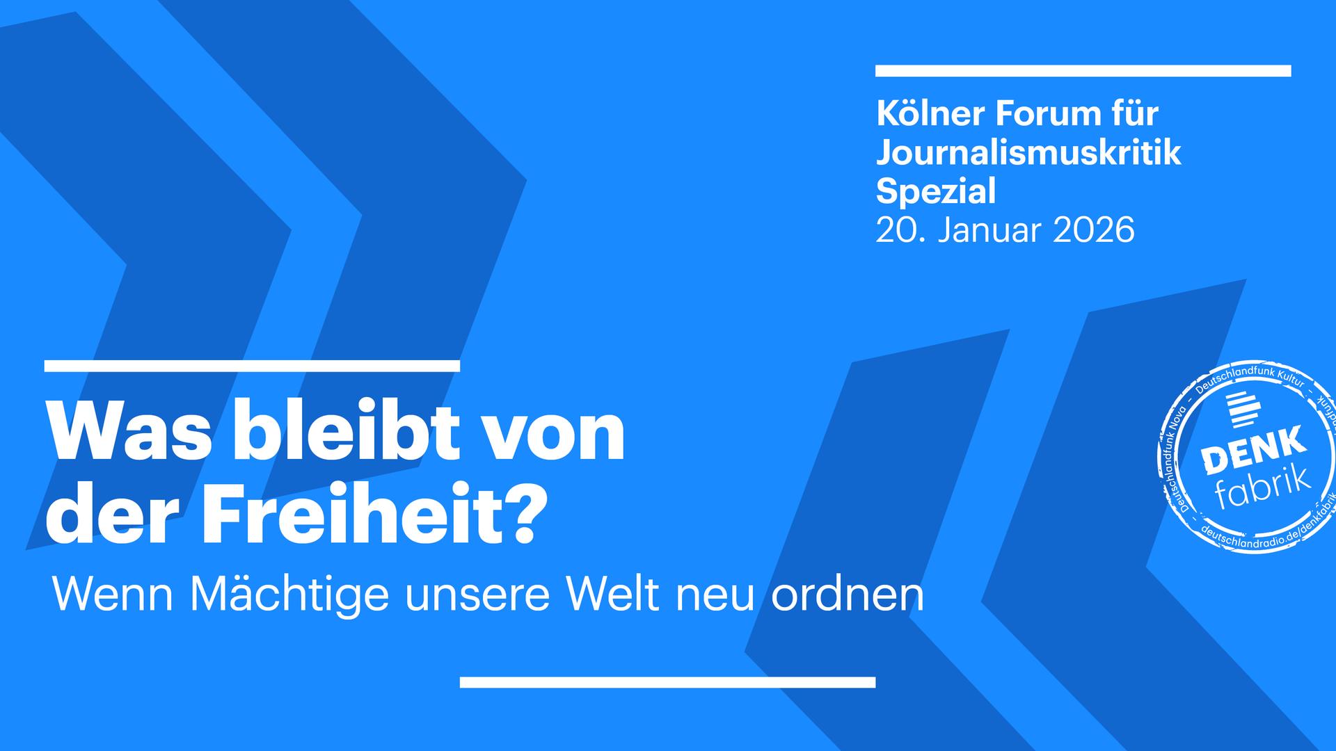 Kölner Forum für Journalismuskritik Spezial 2026