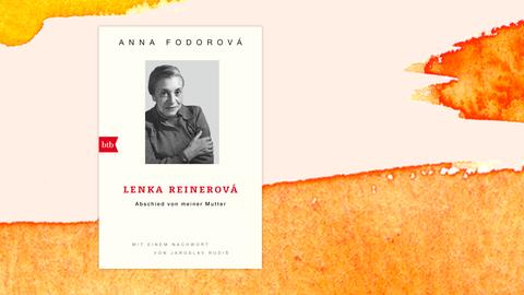 Das Cover zeigt die Schriftstellerin Lenka Reinerová in einer schwarzweißen Porträtfotografie vor neutralem Hintergrund. Reinerová ist eine etwas ältere Dame, die freundlich in die Kamera blickt.