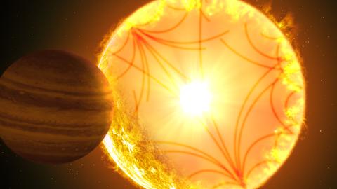 Wie es vor Ort aussieht, weiß niemand. So aber stellt sich ein Illustrator den Planeten Kepler-1658b vor.