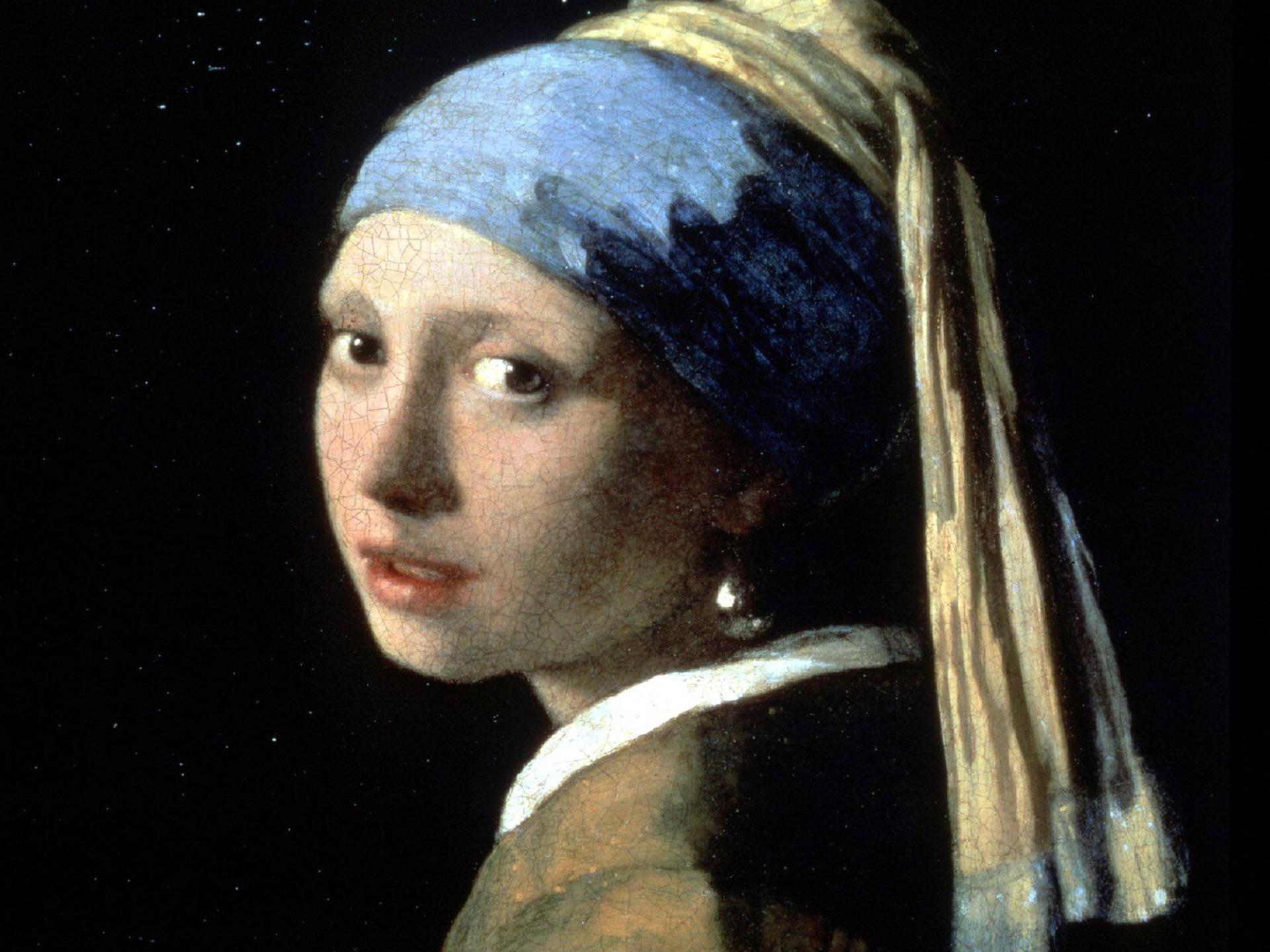 Das berühmteste Gemälde von dem niederländischen Maler Johannes Vermeer: "Das Mädchen mit dem Perlenohrring", um 1665.