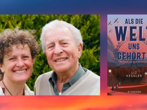 Liz Kessler: "Als die Welt uns gehörte"
Zu sehen sind ein Foto der Autorin mit ihrem Vater und das Buchcover, auf dem ein stilisiertes Bild eines nächtlichen Parks mit dem Riesenrad des Wiener Praters abgebildet ist.