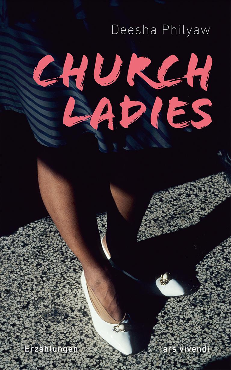 Auf dem Cover des Buches "Church Ladies" ist sowohl der Titel geschrieben als auch die Beine einer schwarzen Frau abgebildet.