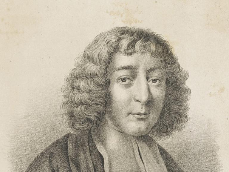 Was Spinoza schon wusste, wird bei Stauffer genussvoll in die Tat umgesetzt. Zu sehen: Portrait von Baruch Spinoza (1632-1677)