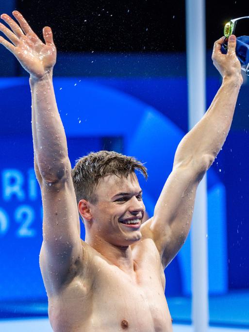 Taliso Engel vom deutschen Para-Team jubelt über den Gewinn der Goldmedaille.