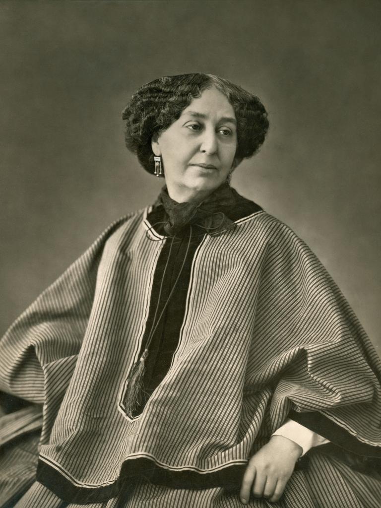 Die französische Schriftstellerin George Sand in einer Porträtaufnahme von 1864 (Nadar).
