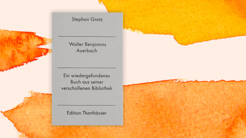 Stephan Grotz: „Walter Benjamins Auerbach". Das Cover ist schlicht und grau.