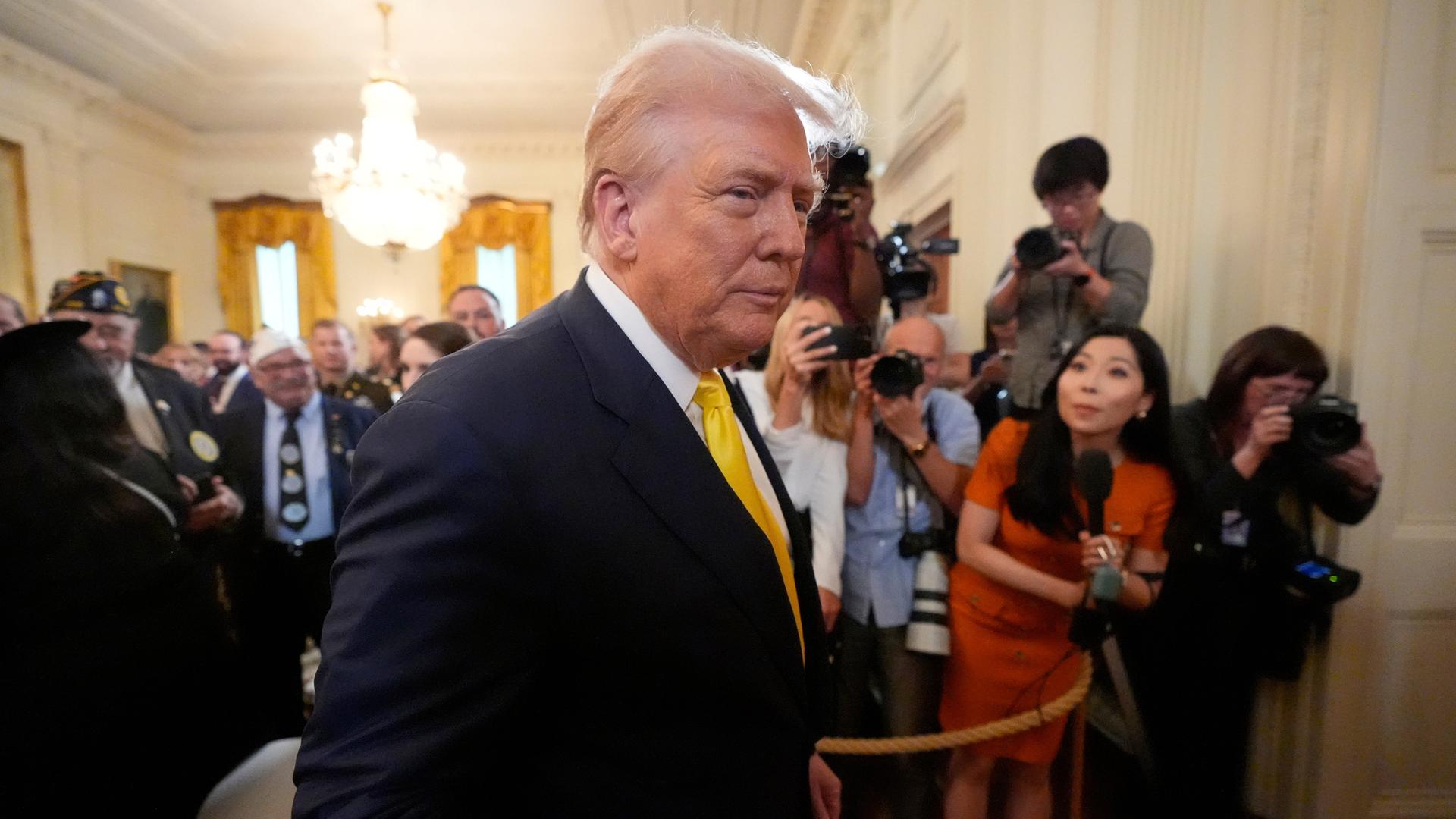 US-Präsident Donald Trump im Weißen Haus in Washington. US-Präsident Donald Trump im Weißen Haus in Washington.