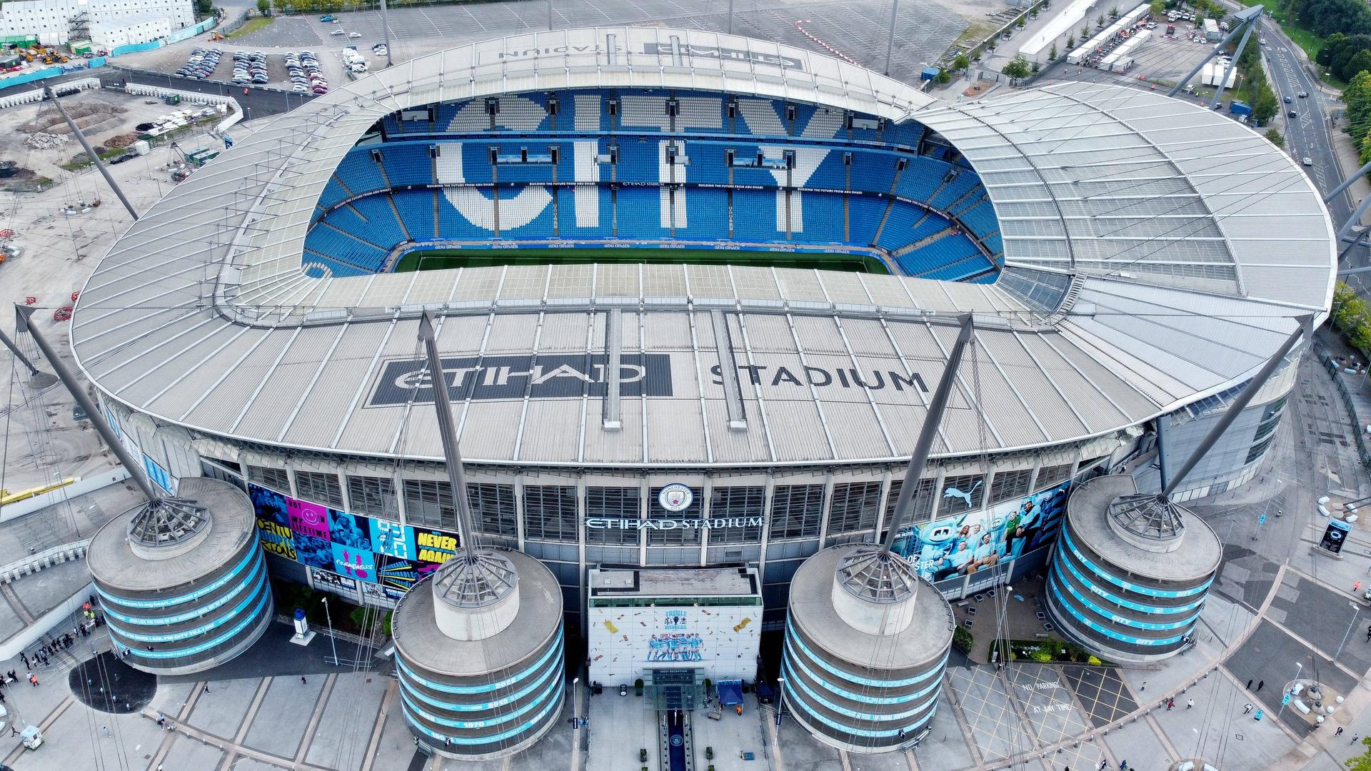Blick in das Stadion von Manchester City