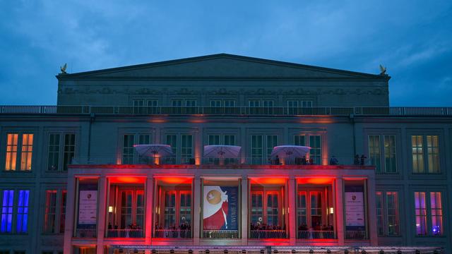 Das Gebäude der Oper Leipzig am Augustusplatz