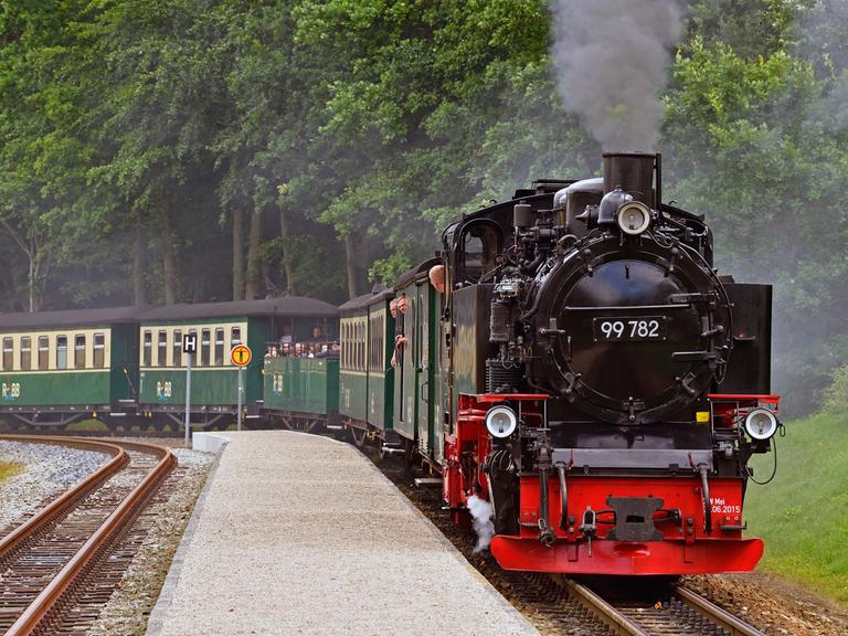 Schmalspurbahn Rasender Roland, Insel Rügen, Mecklenburg-Vorpommern, Deutschland, Europa