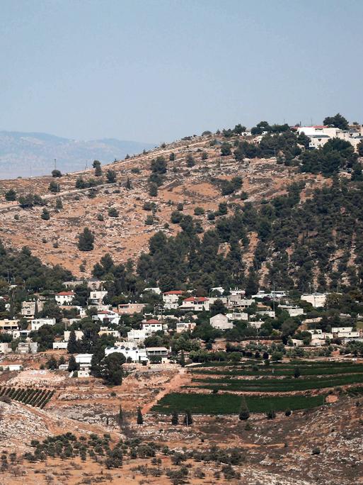 Blick auf die Siedlung Alon Mozeh im Westjordanland.