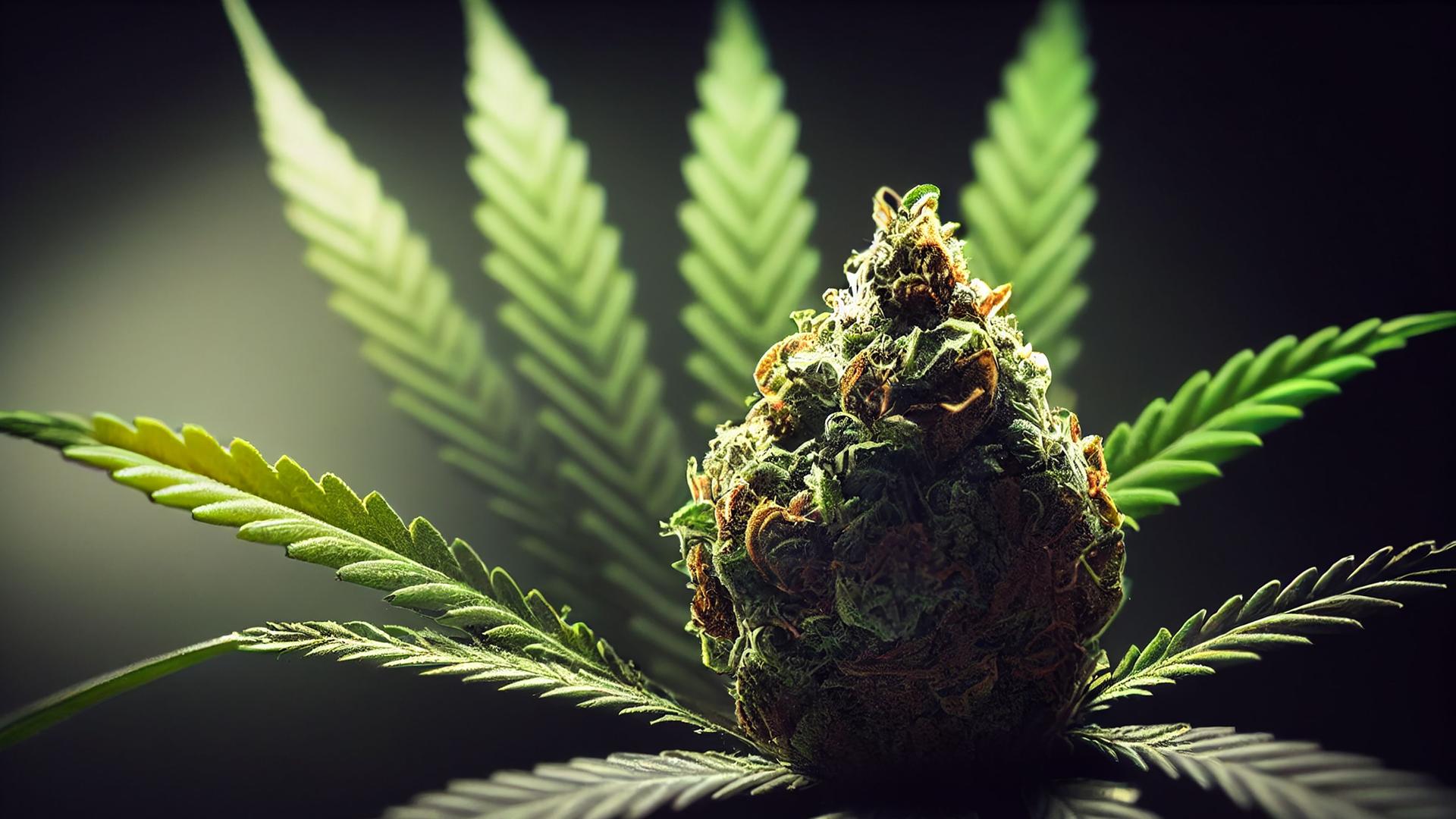 Eine Cannabis-Pflanze