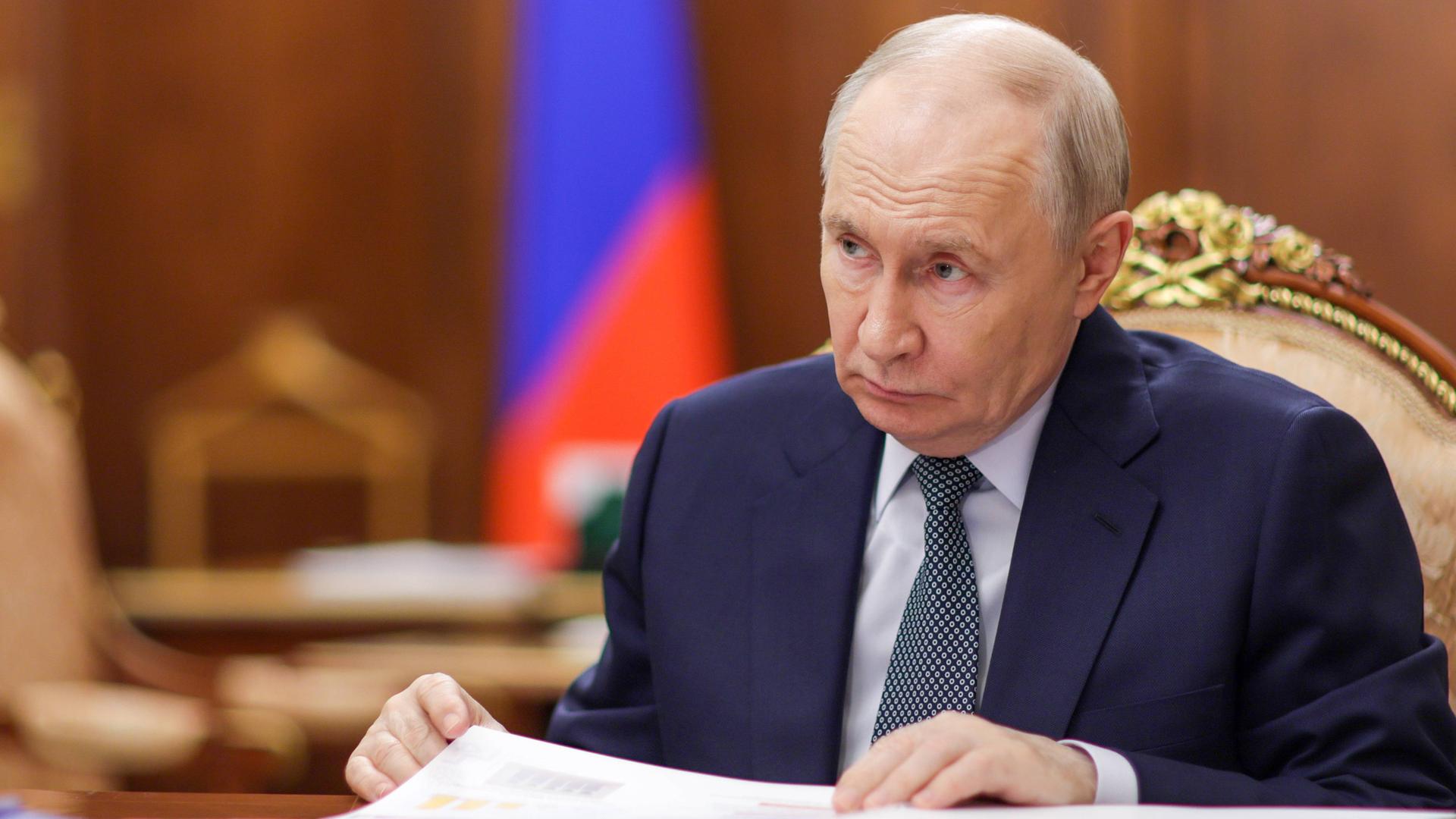 Russlands Präsident Wladimir Putin im Porträt