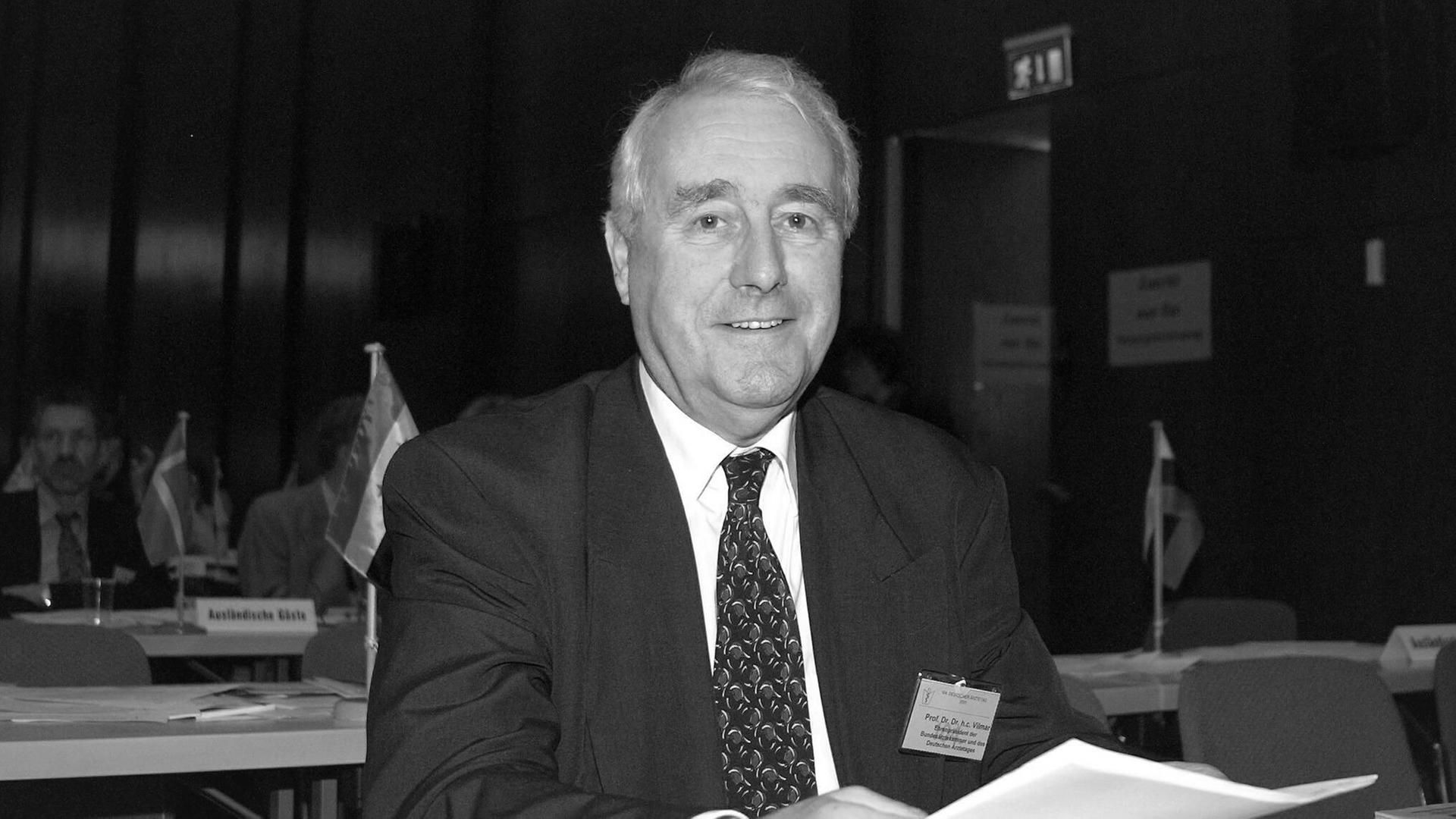 Der langjährige Präsident der Bundesärztekammer, Karsten Vilmar Der langjährige Präsident der Bundesärztekammer, Karsten Vilmar