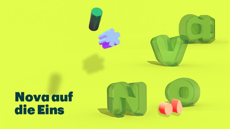 Eine Illustration mit der Schrift "Nova auf die Eins"