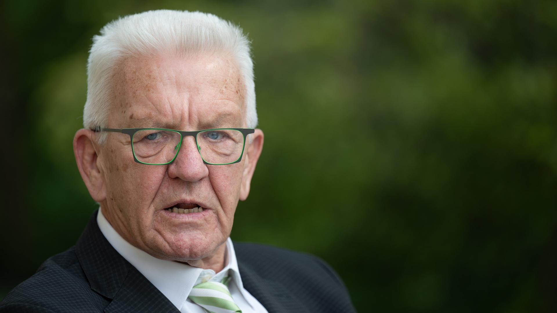 Der grüne Ministerpräsident von Baden-Württemberg, Winfried Kretschmann