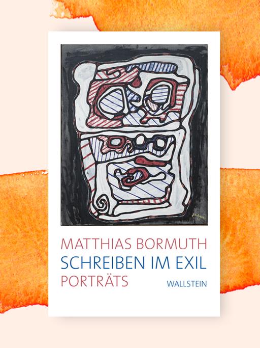 Das Cover des Buches "Schreiben im Exil" von Matthias Bormuth auf pastellfarbenem Untergrund. 